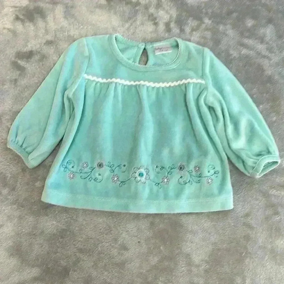 Baby Boots - Long sleeve  Velour dress. Size 6 months - Picture 1 of 4